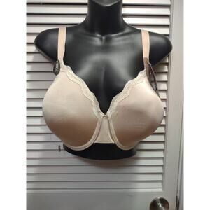 Playtex M538 Sleek & Sexy Lift Underwire Beige Nude Bra Women's Size 44C NWT